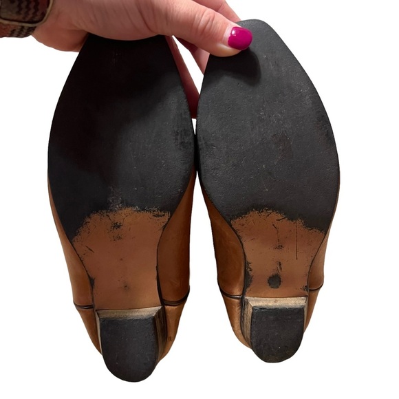 Mens Vintage Leather Cowboy Boots Tan Size 8.5 D - Picture 8 of 10